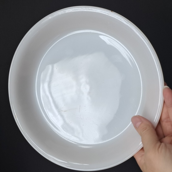 Vintage Fire King peach lusterware pie dish 8: - Picture 2 of 5